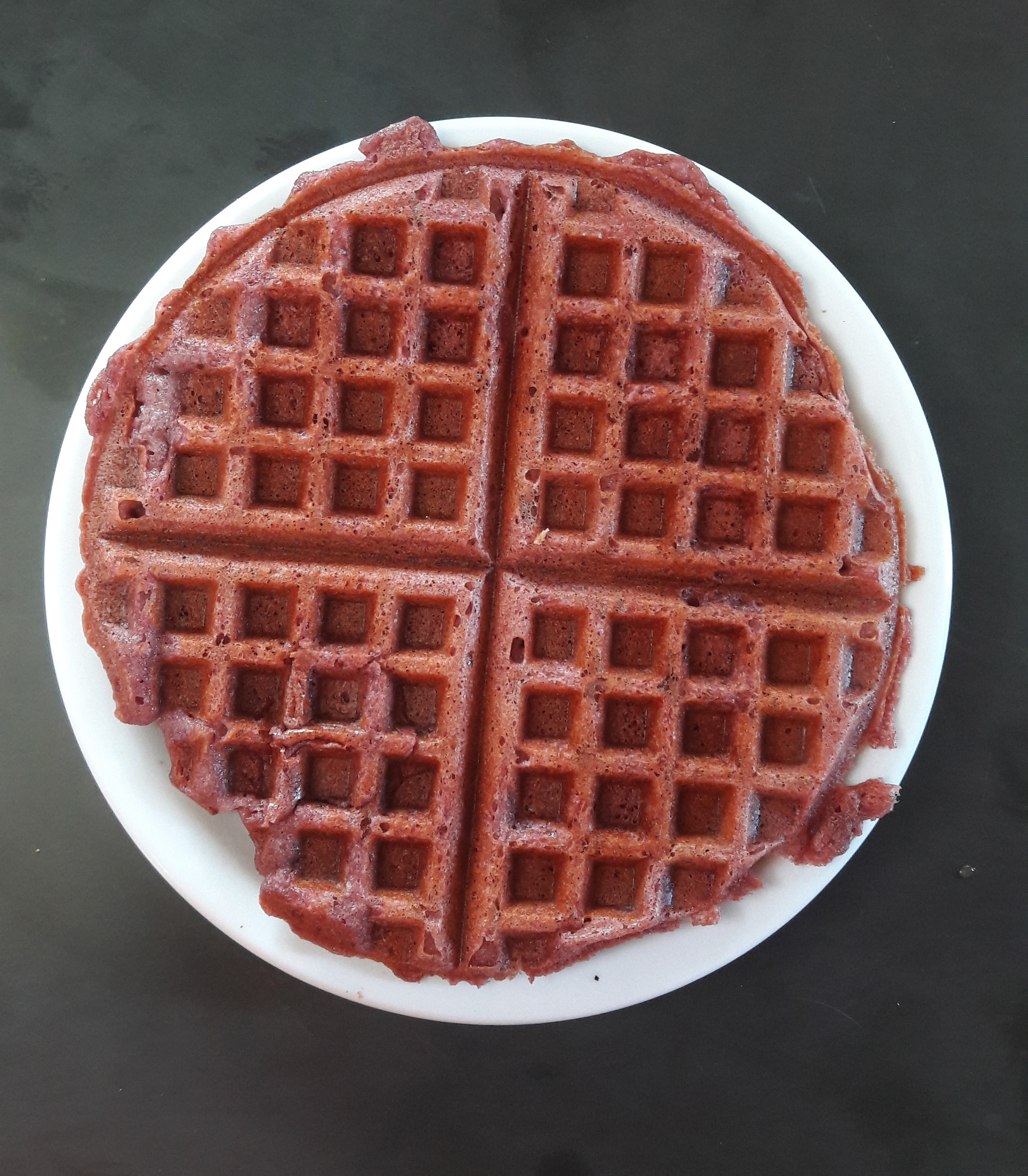 Waffle de batata doce