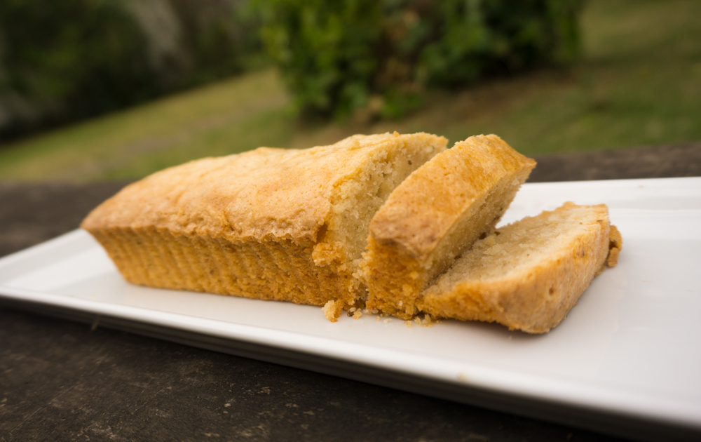 Bolo de arroz fermentado com kefir de água