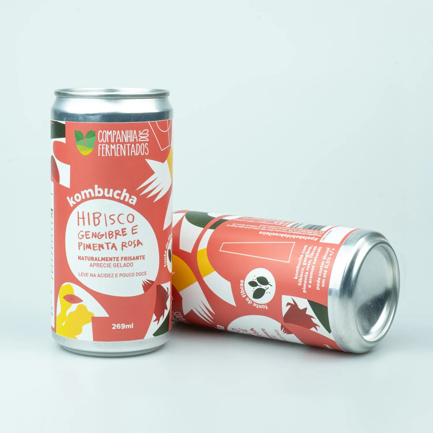 Kombucha de hibisco, gengibre, pimenta rosa - foto 2