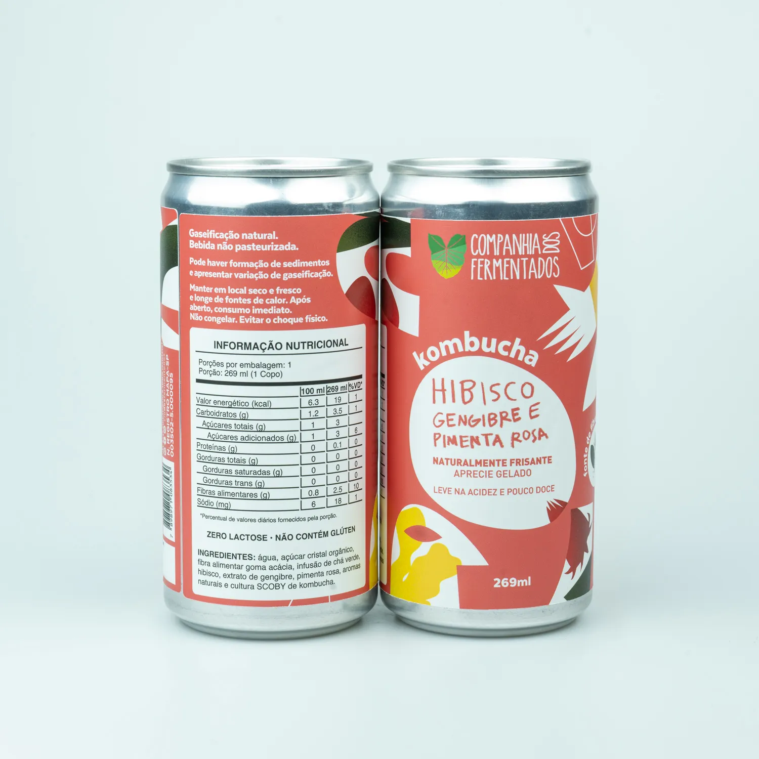 Kombucha de hibisco, gengibre, pimenta rosa - foto 3