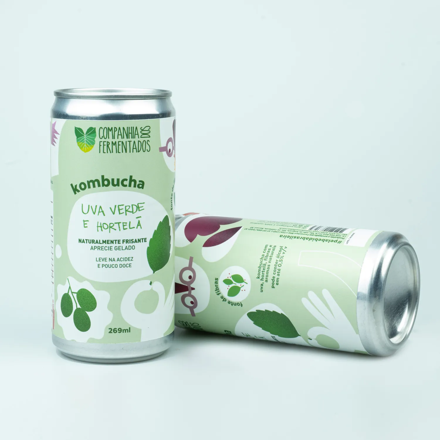 Kombucha de uva verde com hortelã - foto 2